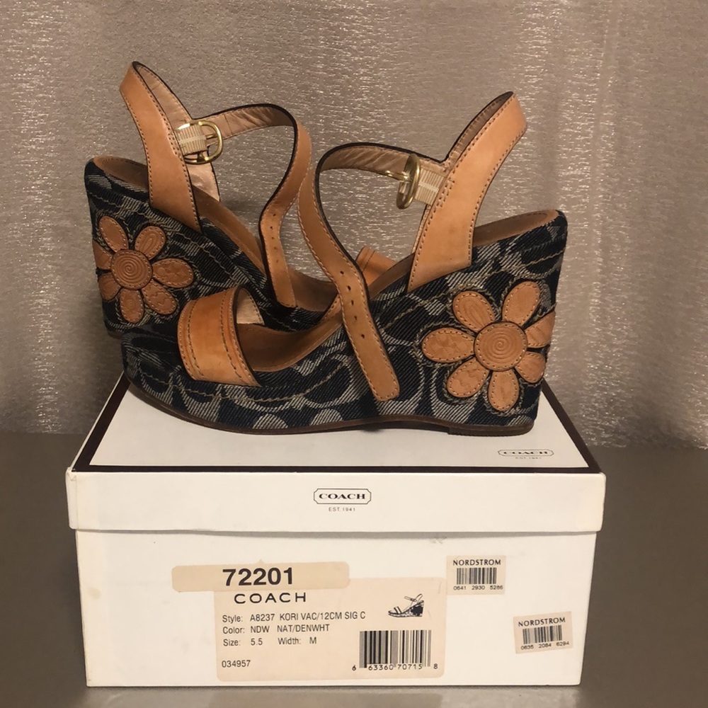 Coach Kori Jacquard Wedges